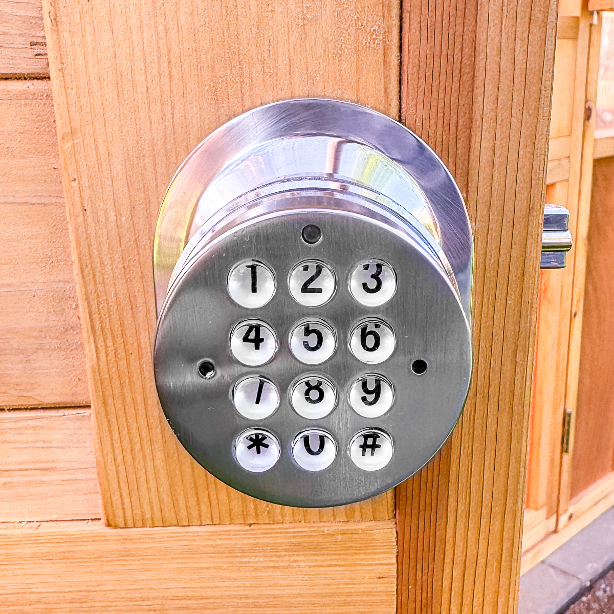 door knob keypad