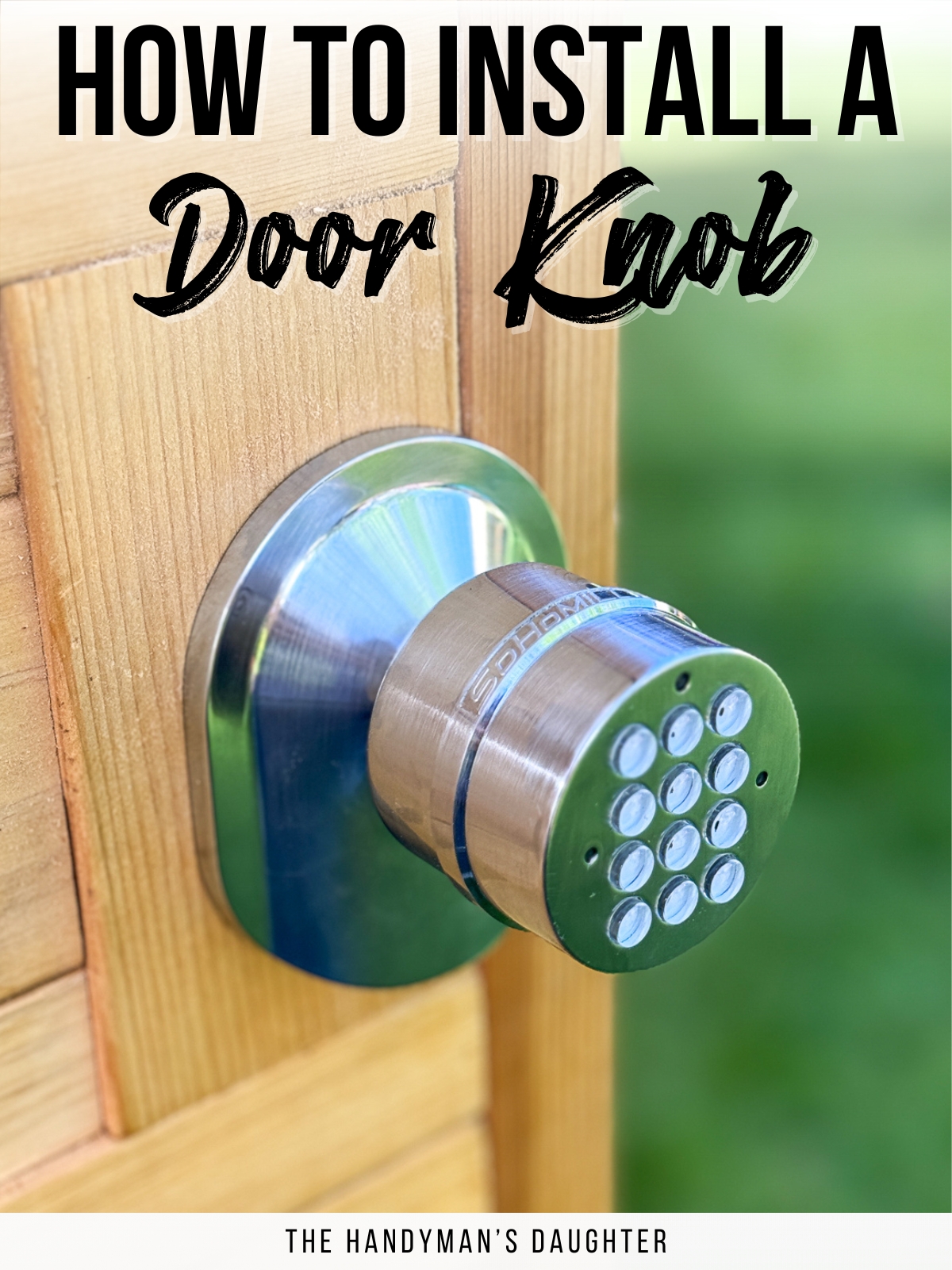 how to install a door knob