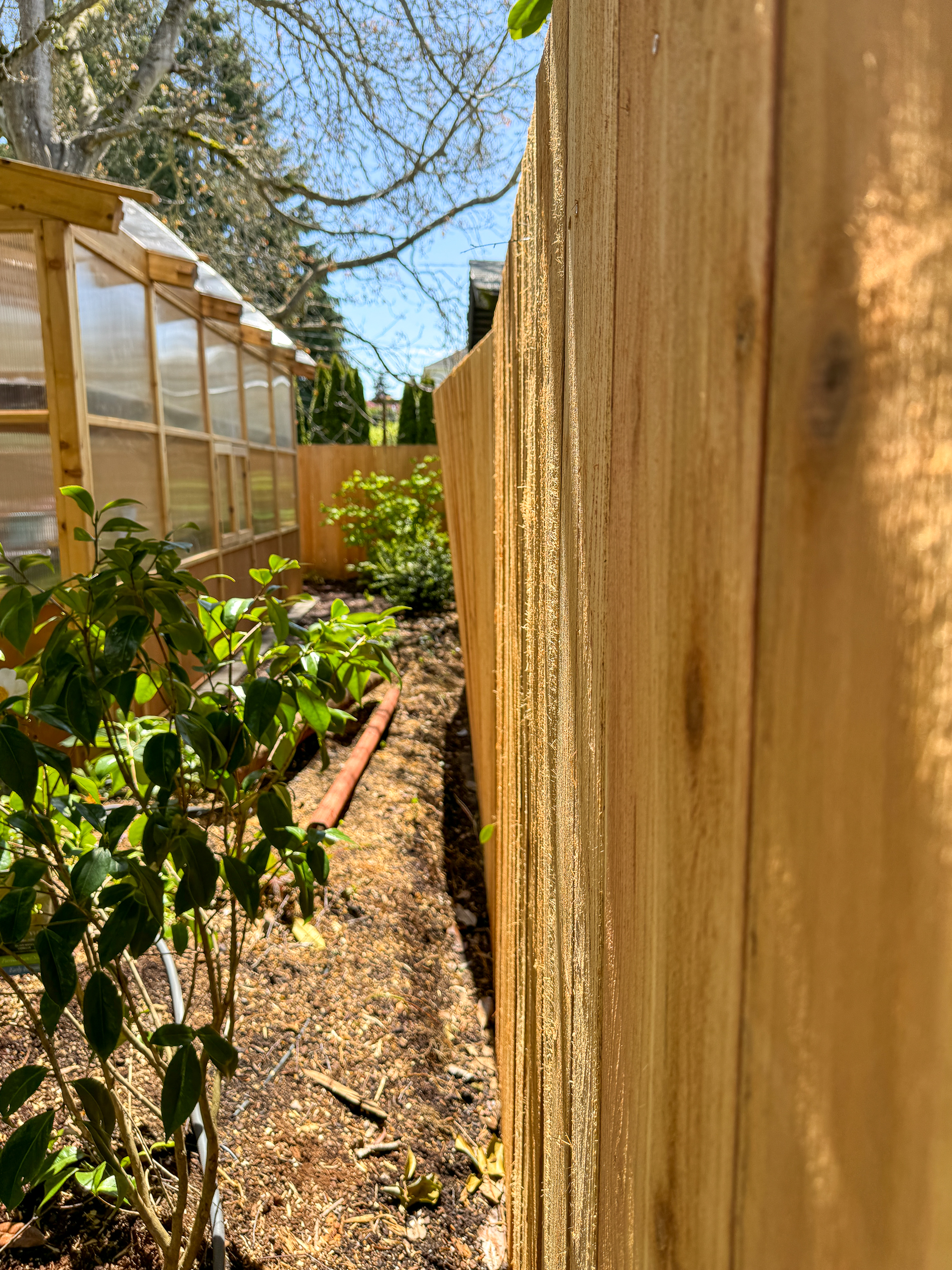 leaning fence from loose fence post