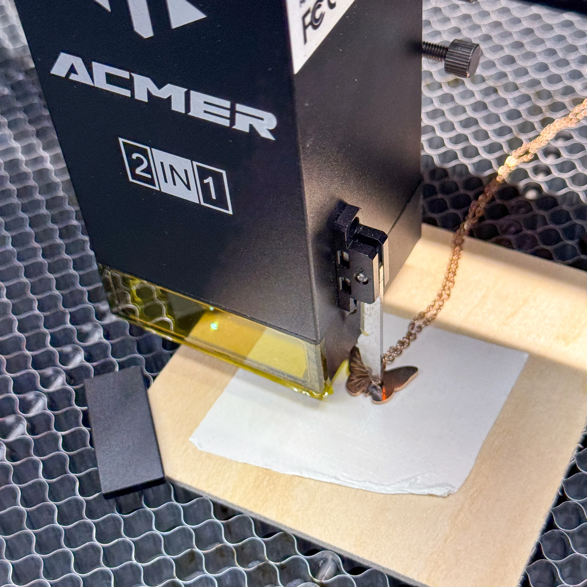 adjusting height of laser module